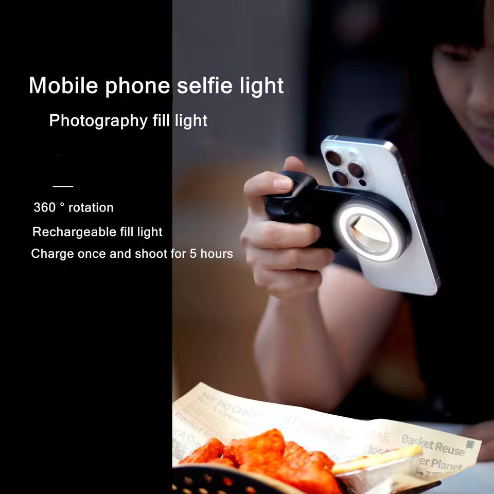 حامل كاميرا الهاتف المغناطيسي مع جهاز التحكم عن بُعد